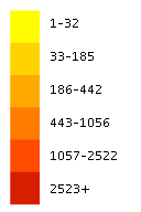 Astroloma humifusum flora location map legend