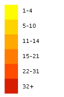 Hymenanthera dentata flora location map legend