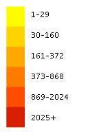 Poa labillardierei flora location map legend
