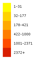 Poa sieberiana flora location map legend