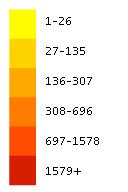 Wahlenbergia stricta flora location map legend