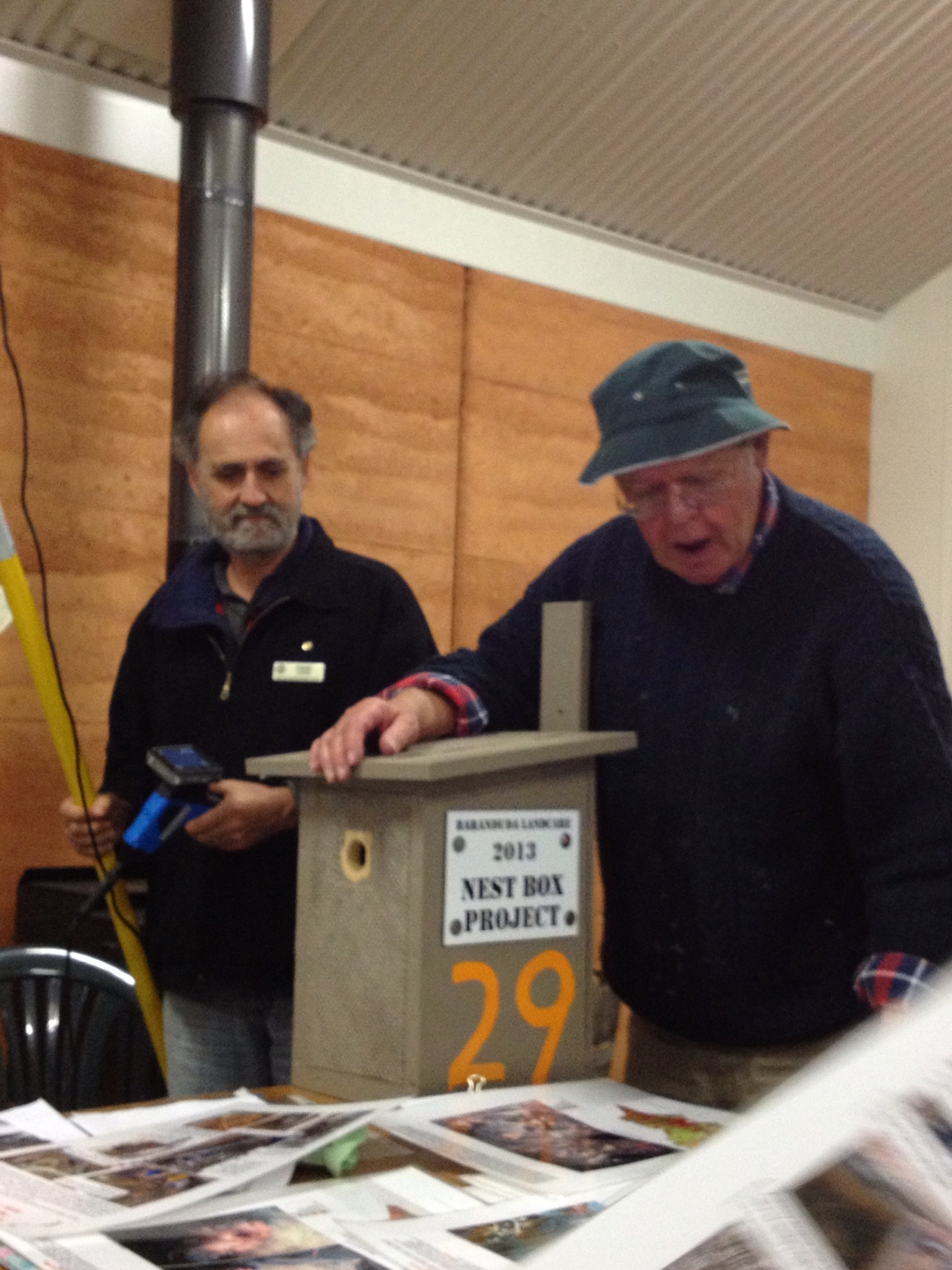 Nestbox at splitters Ck-Bungowannah Landcare group - Woolshed Thurgoona Landcare Group