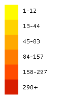 Acacia lanigera flora location map legend