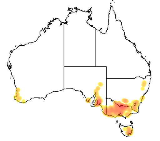 Carex tereticaulis flora location map