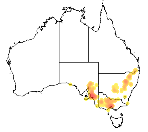 Correa glabra flora location map