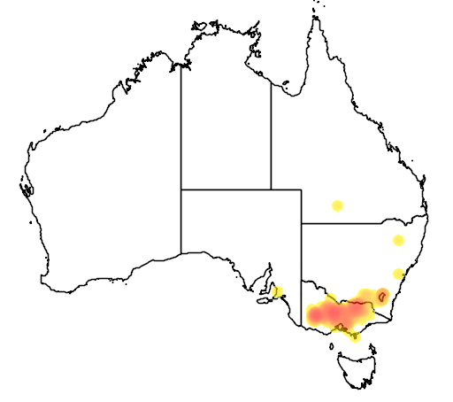Grevillea alpina flora location map