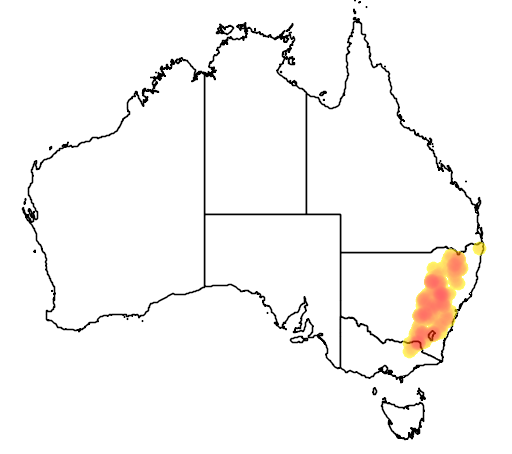 Grevillea ramosissima flora location map