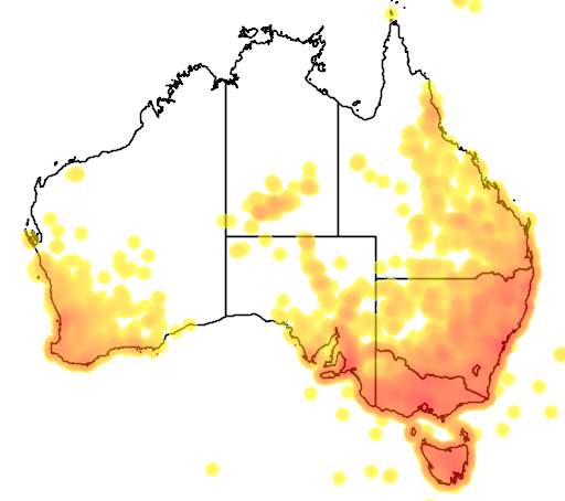 Juncus flora location map