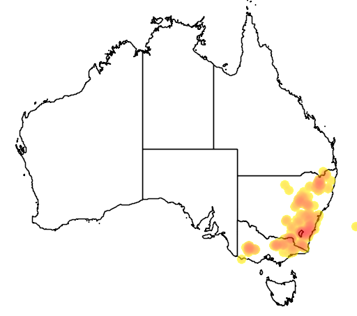 Kunzea parvifolia flora location map