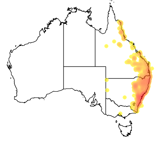 Leptospermum polygalifolium flora location map