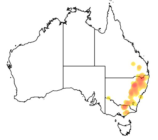 Pultenaea foliolosa flora location map