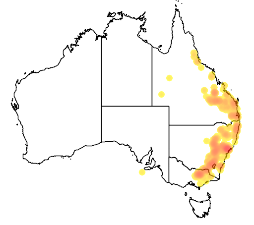 Pultenaea spinosa flora location map
